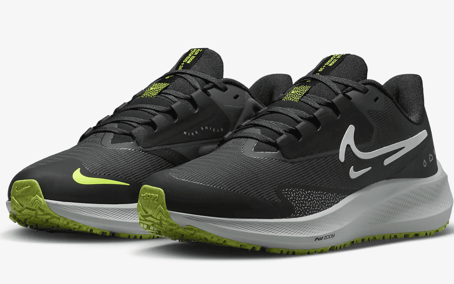 Nike Pegasus 39 Shield our pick for the best waterproof running shoes for winter and cold weather.