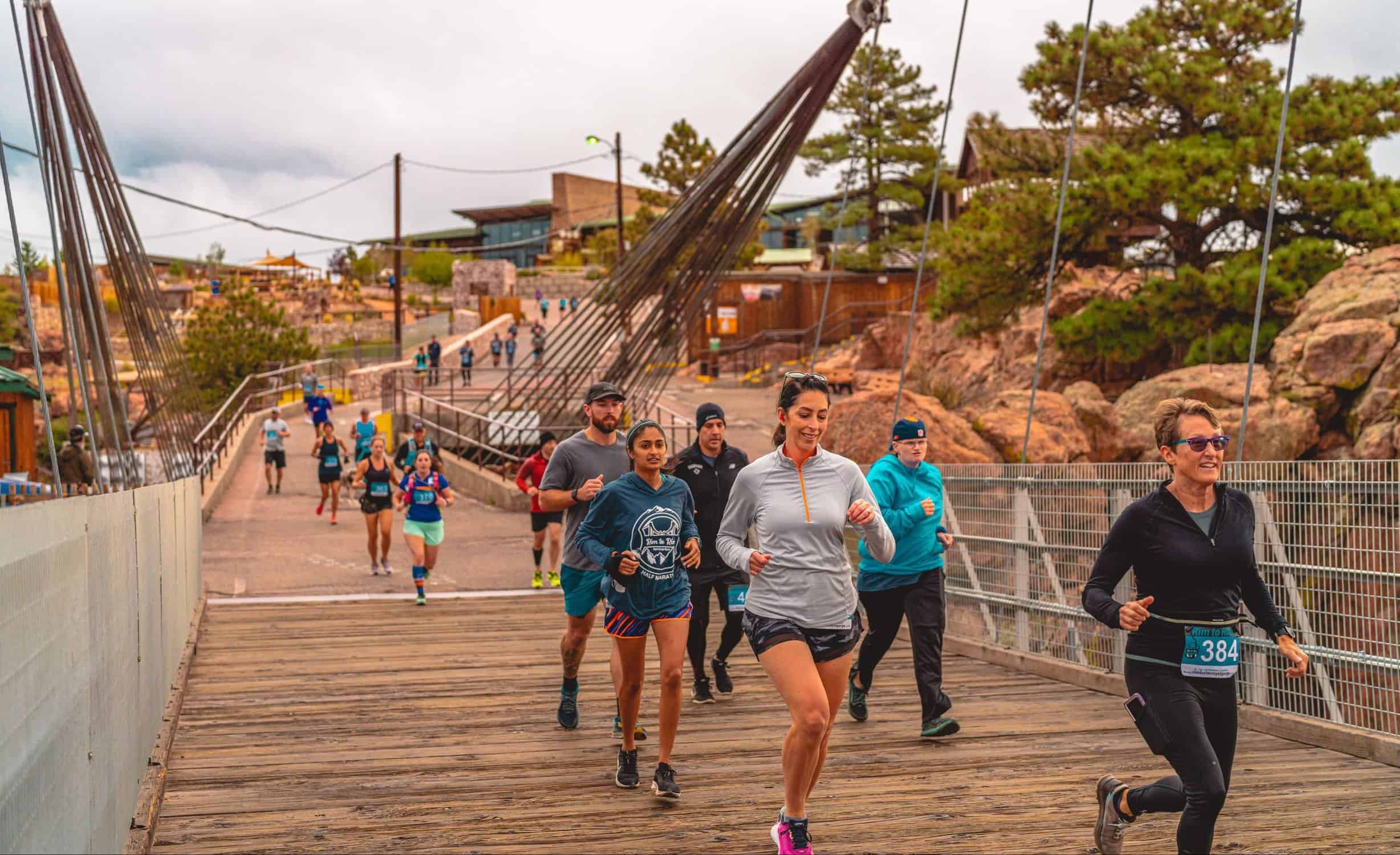 Rim to Rim Royal Gorge Races Half Marathon, 8 Mile, & 5k course in Canon City, CO