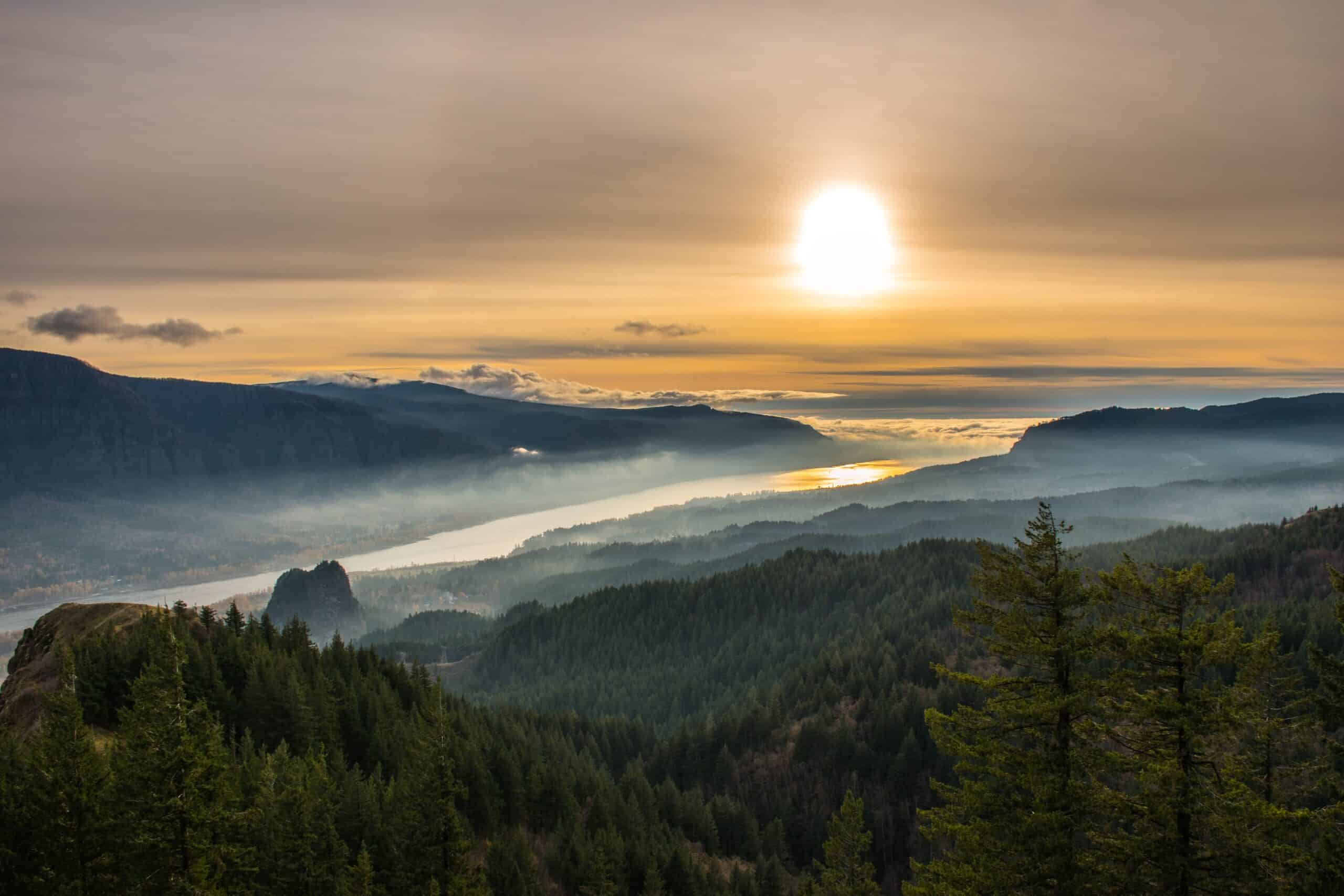 Most beautiful marathons in the world in Columbia Gorge Marathon in Oregon.