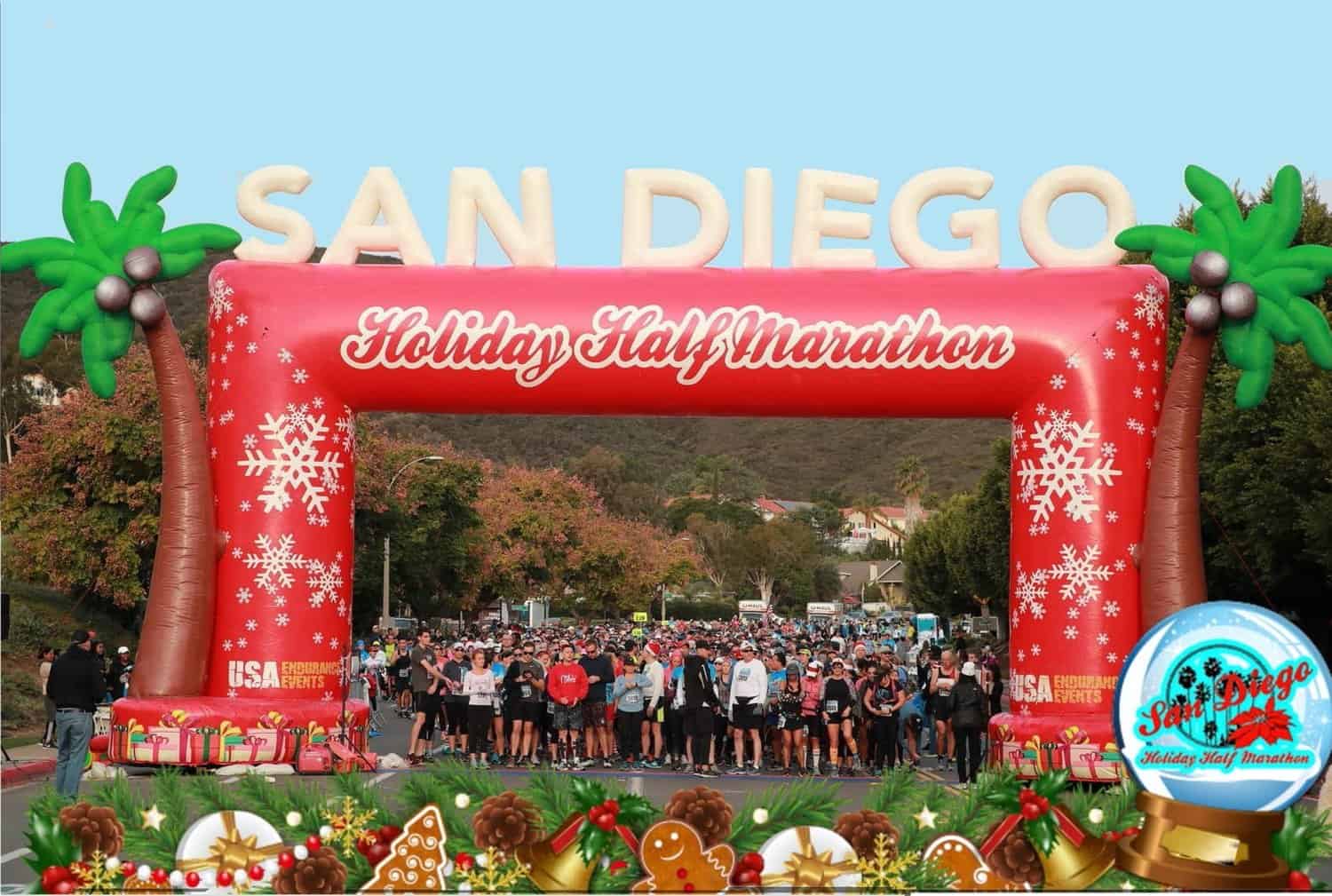 San Diego Holiday Half Marathon in La Jolla, CA