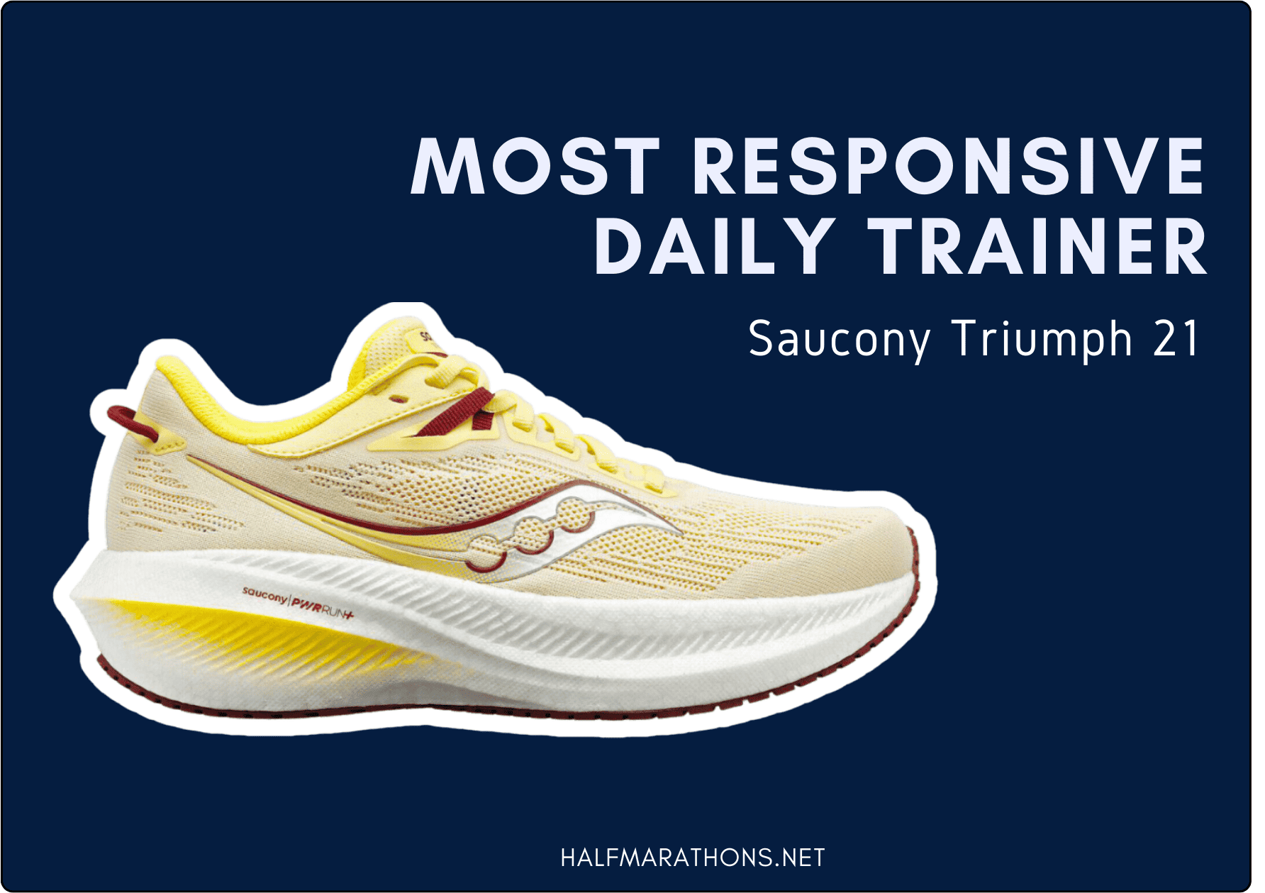 Most responsive daily trainer Saucony Triumph 21.