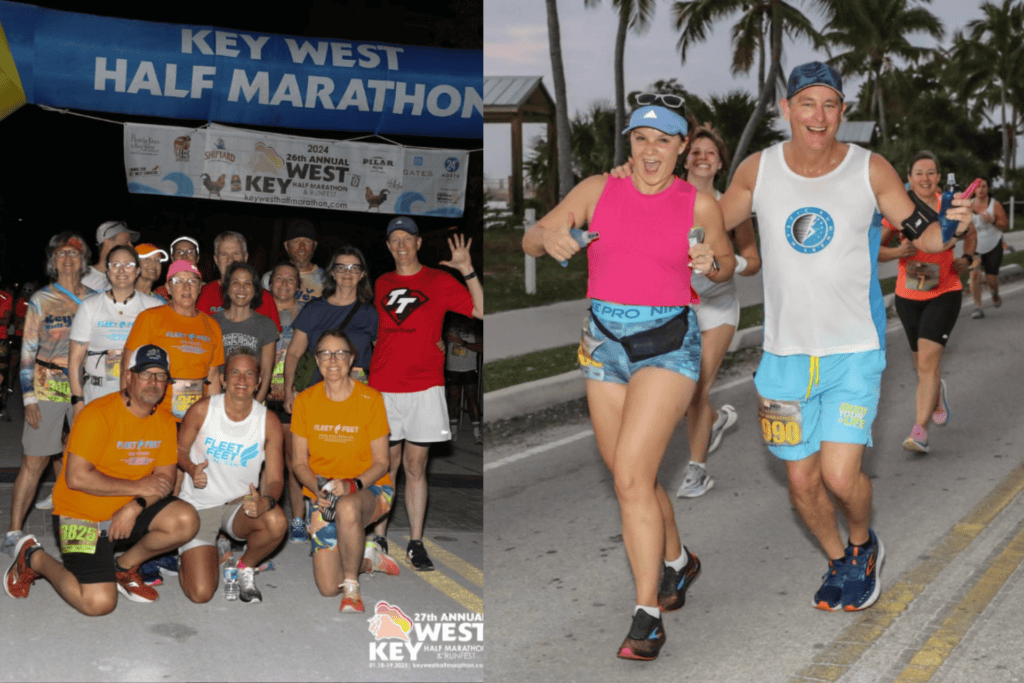 Key west half marathon runners