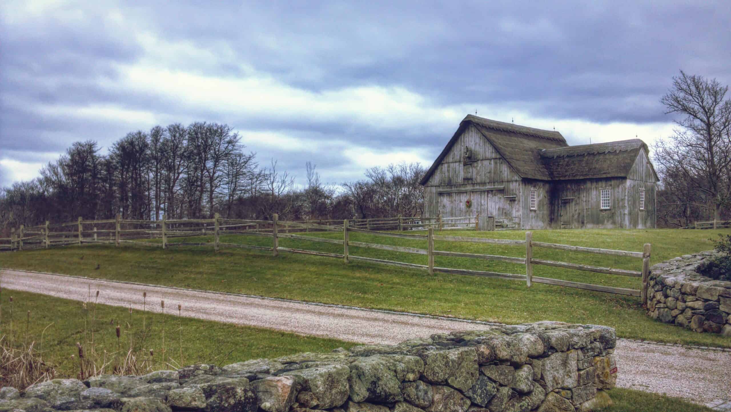 An old barn near Sandy Neck on Cape Cod, Massachusetts in December 2012