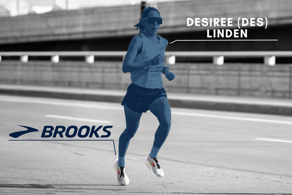 Desiree Linden is a Brooks athlete.