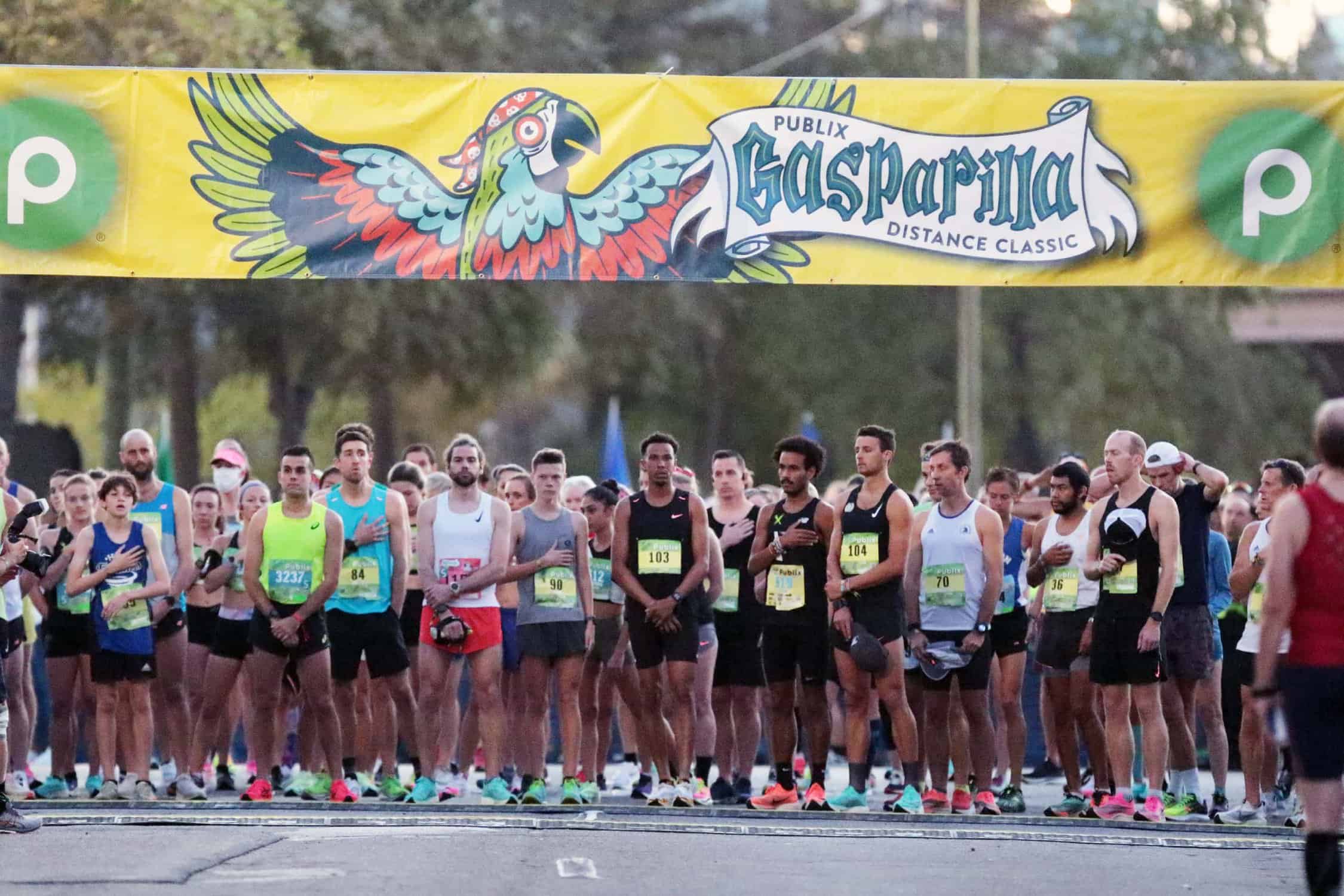 Starting line of the Gasparilla Distance Classic