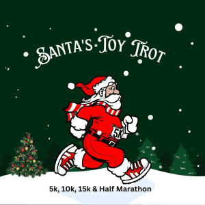 Santa's Toy Trot Half Marathon 15k 10k & 5k logo