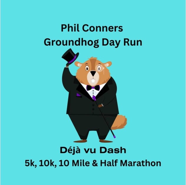 Deja Vu Marathon Half Marathon 10k & 5k logo