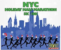 The NYC Holiday Half, 10k, 5k logo