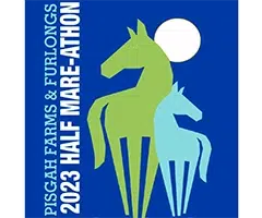 Pisgah Farms and Furlongs Half Mare-athon Logo